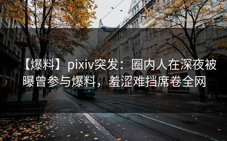 【爆料】pixiv突发：圈内人在深夜被曝曾参与爆料，羞涩难挡席卷全网